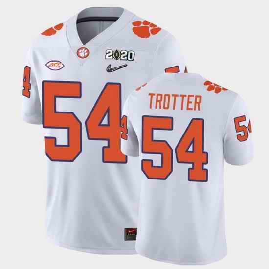 Men Clemson Tigers Mason Trotter College Football White Playoff Game Jersey